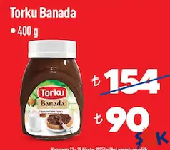 TORKU BANADA KAKAOLU FINDIK KREMASI 400 G